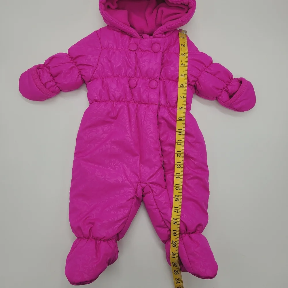1881 S. Rothschild Snowsuit Pram Suit One Piece Magenta Pink Outerwear 3-6mo NEW